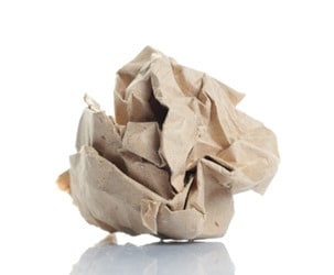 Crumpled paper