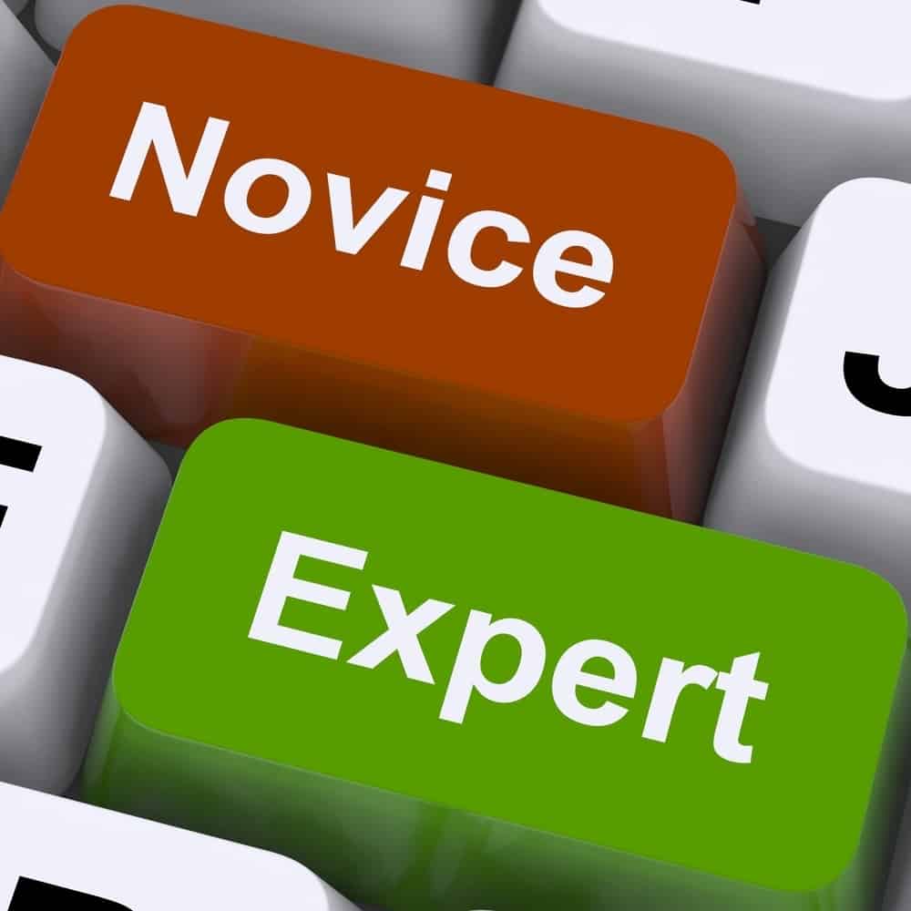 Novice Expert Keys Show Amateur Or Professional