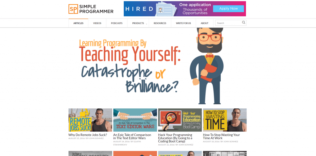 Simple Programmer Website