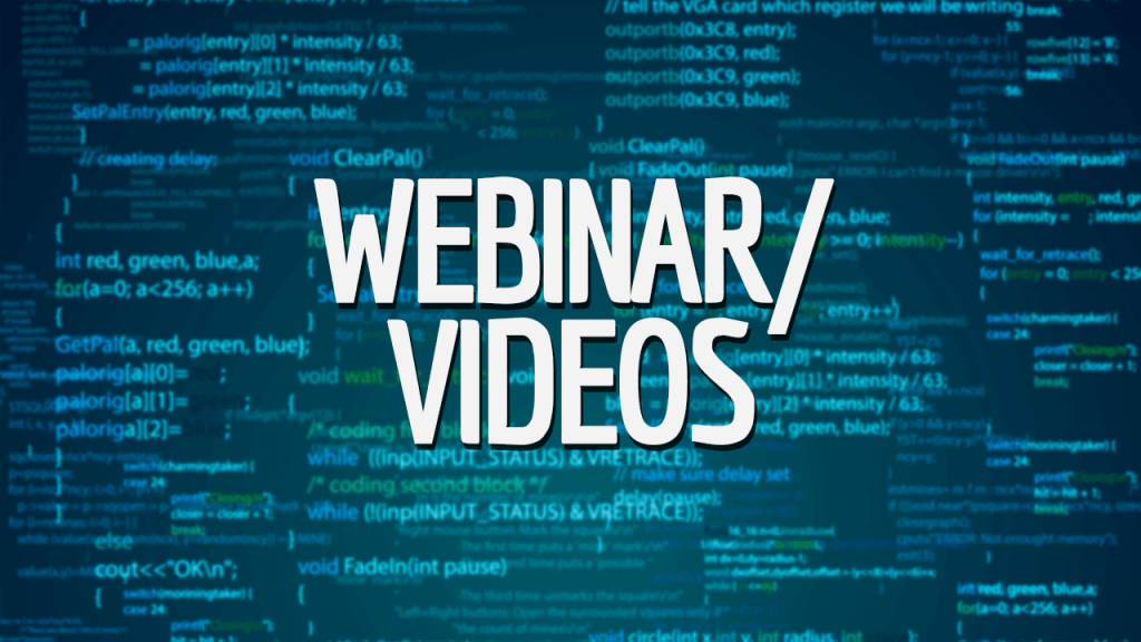 Webinar Videos