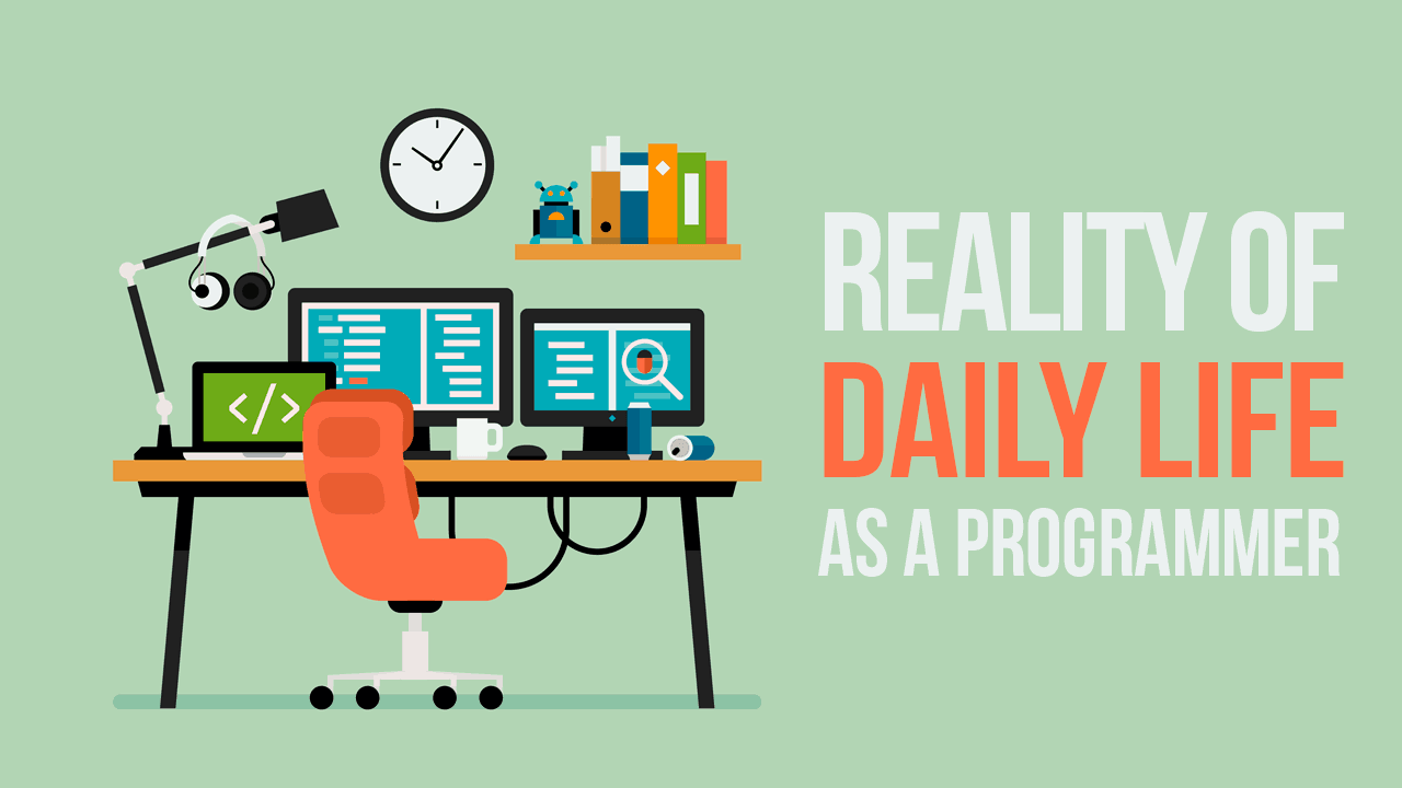 Daily program. Programmer Life. Programmers Day in the Life.