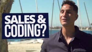 Sales Background With Coding