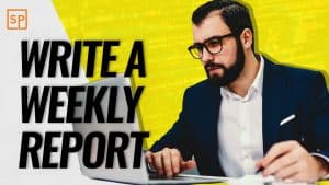 write a-professional weekly report