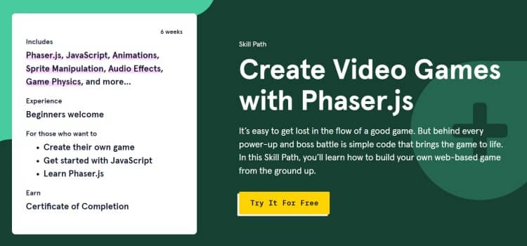 A course on how to make games with Phaser JS