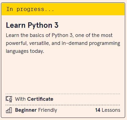 Learn Python 3